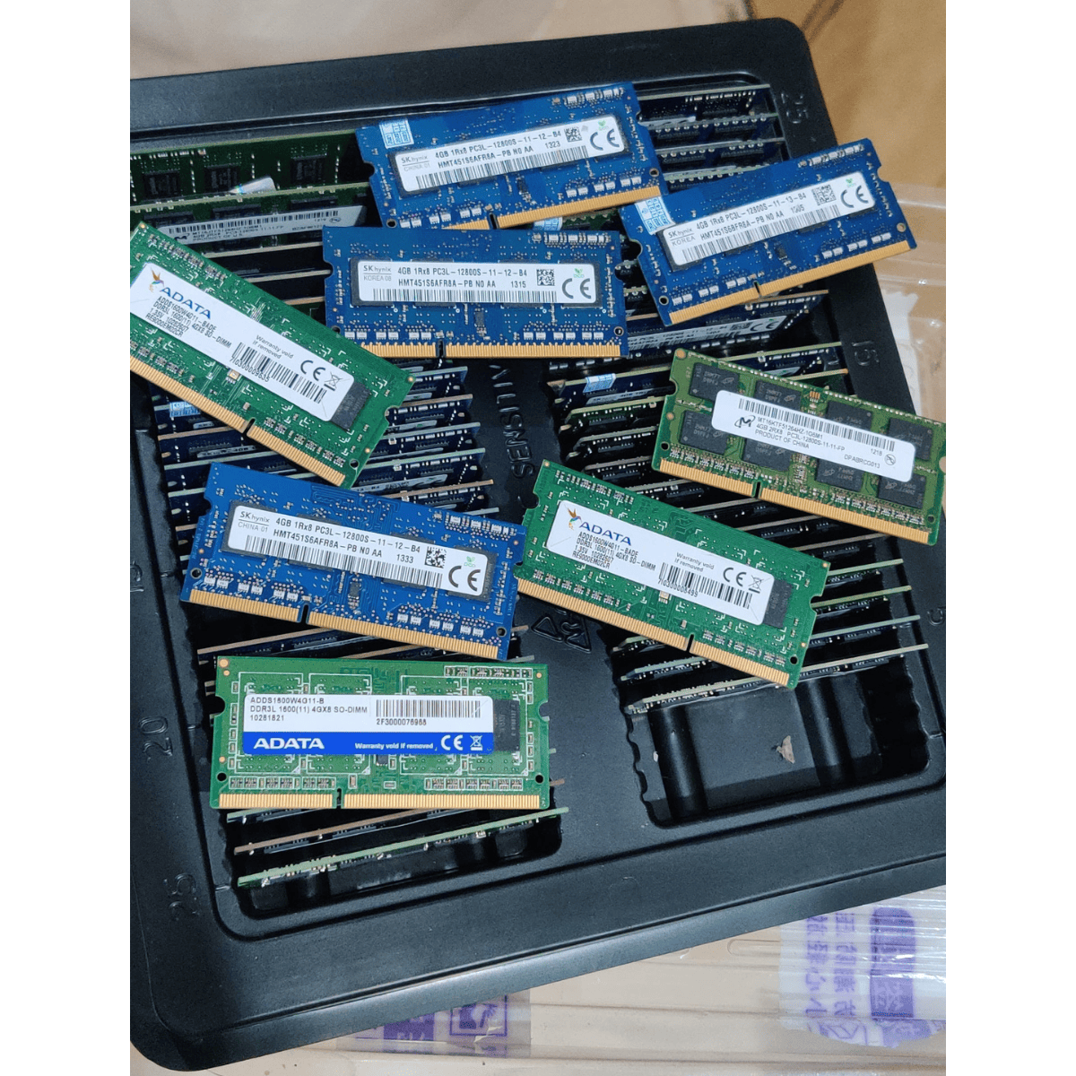 Laptop Memory (RAM's) Pulled out 